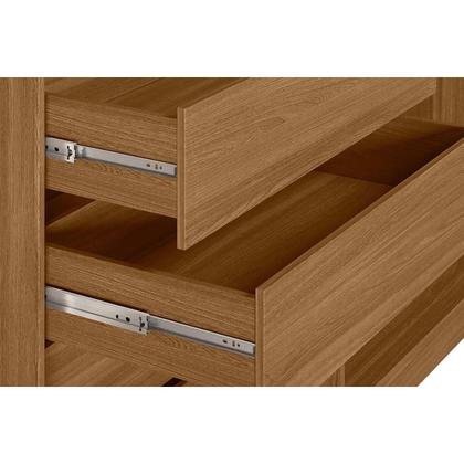 Imagem de Quarto Casal Modulado Irlanda 4 Peças (2 Armários + 2 Complementos) QCM165 Amendola/Branco - Demóbile