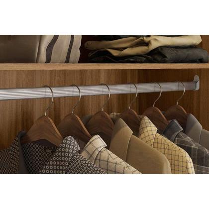 Imagem de Quarto Casal Modulado Irlanda 6 Peças (2 Armários + 1 Ponte Aérea + 3 Complementos) QCM162 Amendola/Branco - Demóbile