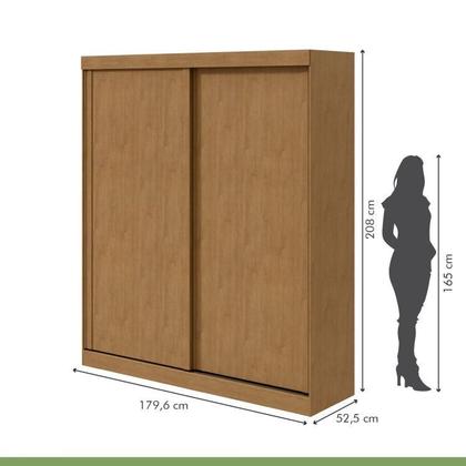 Imagem de Quarto com Guarda-roupa Casal 2 Portas 2 Gavetas, Cômoda 2 Portas 7 Gavetas e Cama Loop