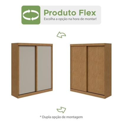 Imagem de Quarto com Guarda-roupa Casal 2 Portas 2 Gavetas, Cômoda 2 Portas 7 Gavetas e Cama Loop