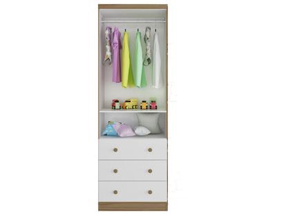 Imagem de Quarto Completo Bebê Moveis Peroba Uli 100% MDF berço americano Branco Carvalho