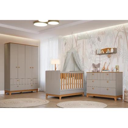 Imagem de Quarto Completo Bebe Permobili Biscoito Retro MDF