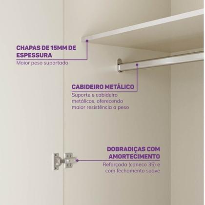 Imagem de Quarto Completo Berço Evolutivo Cômoda e Guarda Roupa Ananda Casatema Madeiraoriginals