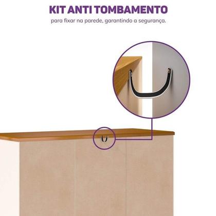 Imagem de Quarto Completo Berço Evolutivo Cômoda e Guarda Roupa Ananda Casatema Madeiraoriginals