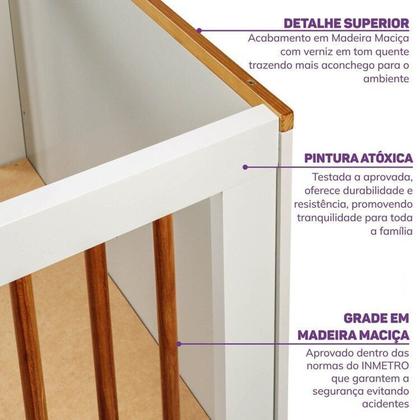 Imagem de Quarto Completo Berço Evolutivo Cômoda e Guarda Roupa Ananda Casatema Madeiraoriginals