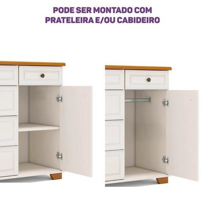 Imagem de Quarto Completo Berço Evolutivo Cômoda e Guarda Roupa Ananda Casatema Madeiraoriginals