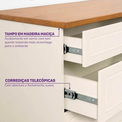 Imagem de Quarto Completo Berço Evolutivo Cômoda e Guarda Roupa Ananda Casatema Madeiraoriginals