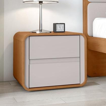 Imagem de Quarto Completo Cama Solteiro com Cômoda 8 Gavetas e Mesa de Cabeceira