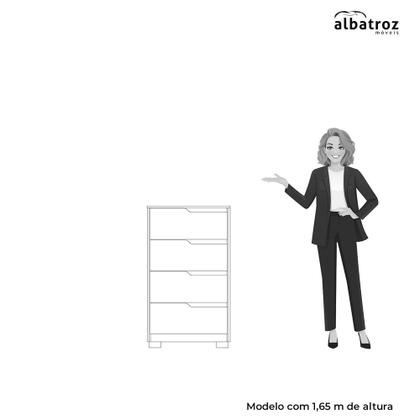 Imagem de Quarto Completo Casal Guarda Roupa Com Espelho Vivacce e Cômoda Sole