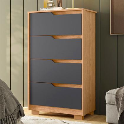 Imagem de Quarto Completo Casal Guarda Roupa Com Espelho Vivacce e Cômoda Sole