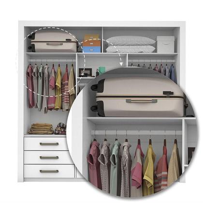 Imagem de Quarto Completo Com Cama De Casal Anjos Plus Branco