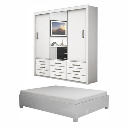 Imagem de Quarto Completo Com Cama De Casal Anjos Plus Branco