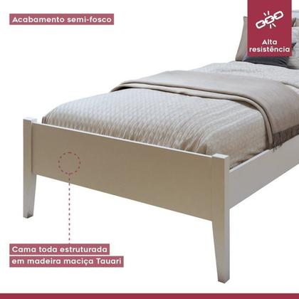 Imagem de Quarto Completo com Cama Solteiro 90cm Turca e Guarda-roupa 4 Portas 5 Gavetas Urbano
