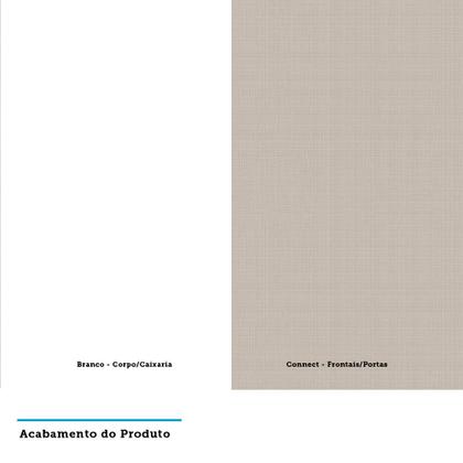 Imagem de Quarto Completo de Canto Solteiro com 8 Módulos e Vidro Reflecta Prime Plus Luciane Móveis