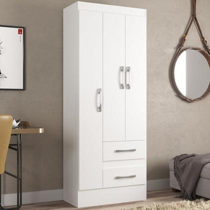 Imagem de Quarto Completo Guarda-roupa 3 Portas 2 Gavetas e Cômoda 8 Gavetas