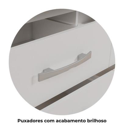 Imagem de Quarto Completo Guarda-roupa 3 Portas 2 Gavetas e Cômoda 8 Gavetas