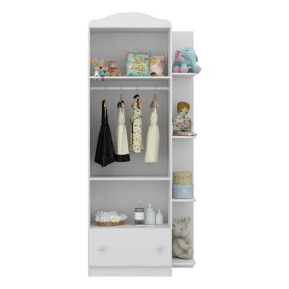 Imagem de Quarto Completo Guarda-Roupa/Cômoda/Berço Multimóveis João e Maria FG3018 Branco/Colorido