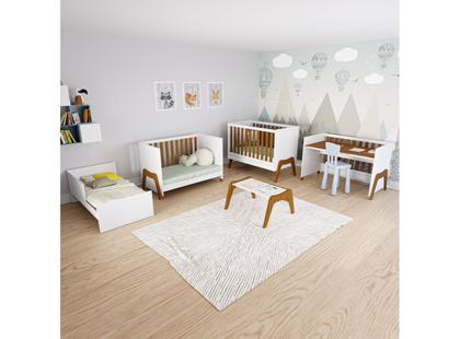 Imagem de Quarto Completo Infantil Moveis Peroba Guti Charlo MDF