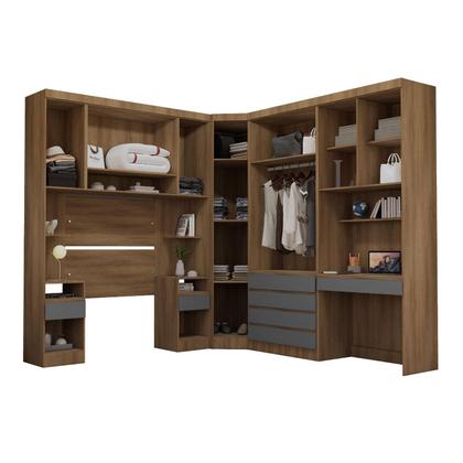 Imagem de Quarto Completo Modulado Solteiro 493cm com Escrivaninha