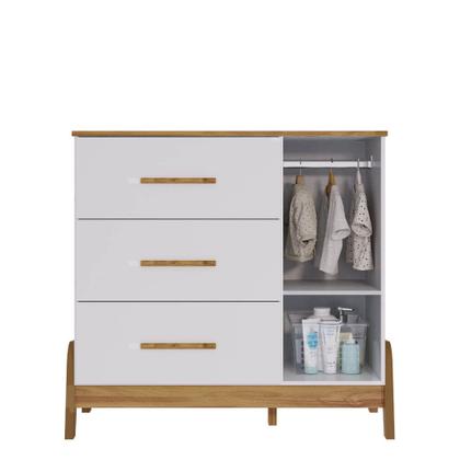 Imagem de Quarto Completo Retro Bebê Moveis Peroba Guti berço 5x1