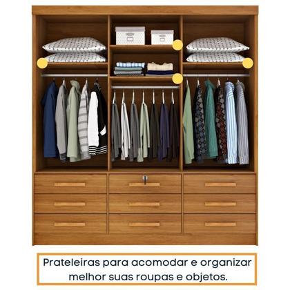 Imagem de Quarto Completo Roupeiro 3 Portas, Cama Casal e Mesa de Cabeceira Chicago