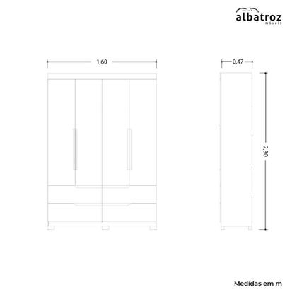 Imagem de Quarto Completo Solteiro Guarda Roupa e Cômoda Doble