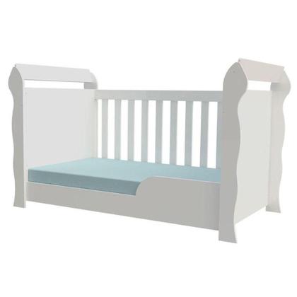Imagem de Quarto De Bebê 3 Portas Ternura Baby Com Berço Lara Branco Brilho - Incorplac