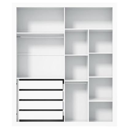 Imagem de Quarto de Bebê 4 Portas Tutto New com Cômoda Gaveteiro Branco Acetinado - Matic