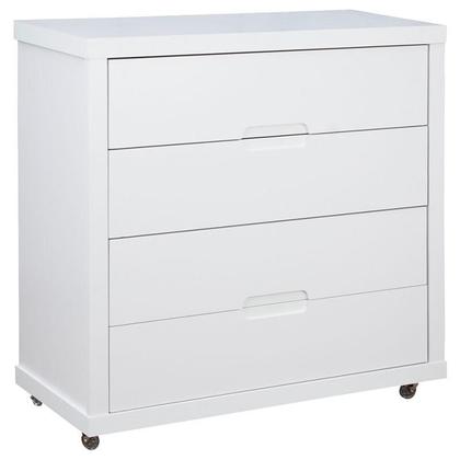 Imagem de Quarto de Bebê 4 Portas Tutto New com Cômoda Gaveteiro Branco Acetinado - Matic