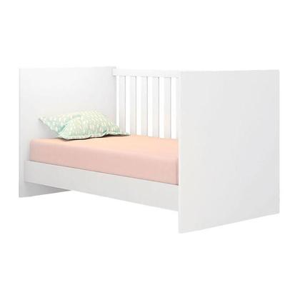 Imagem de Quarto de Bebê 6 Portas Ternura Baby com Berço Americano Doce Sonho 100 Branco Brilho com Colchão Ortobom - Incorplac
