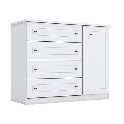 Imagem de Quarto de Bebê Ambiente Americano 4 Portas Branco HP - Henn