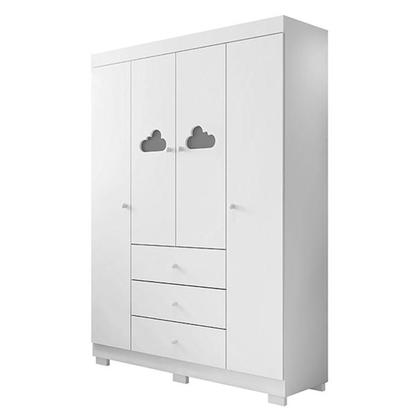 Imagem de Quarto de Bebê Ane com Berço Americano Lila Branco Brilho  Phoenix Baby