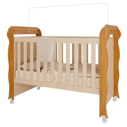 Imagem de Quarto De Bebê Ariel 4 Portas Com Berço Americano Mirelle Off White Bétula- Carolina Baby