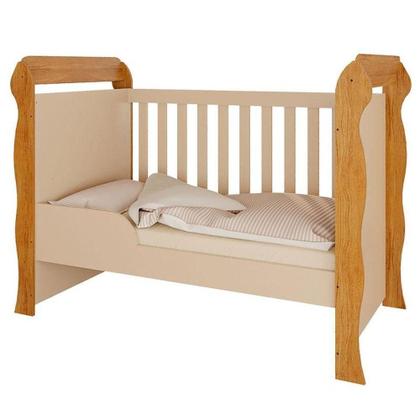 Imagem de Quarto De Bebê Ariel 4 Portas Com Berço Americano Mirelle Off White Bétula Com Colchão Gazin -carolina Baby