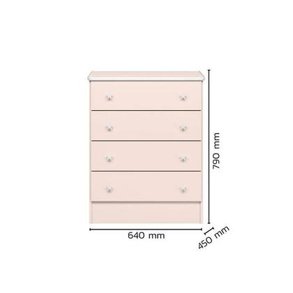 Imagem de Quarto De Bebê Berço Colchão E Cômoda Slim Padrão Americano Rosa Acetinado