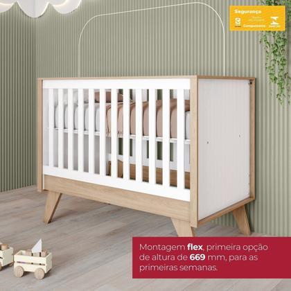 Imagem de Quarto de Bebê Berço e Cômoda Noah Espresso Móveis