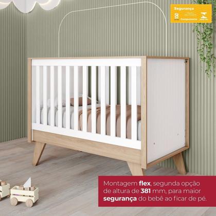 Imagem de Quarto de Bebê Berço e Cômoda Noah Espresso Móveis