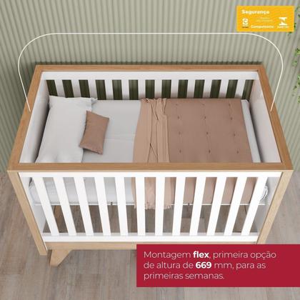 Imagem de Quarto de Bebê Berço e Cômoda Noah Espresso Móveis