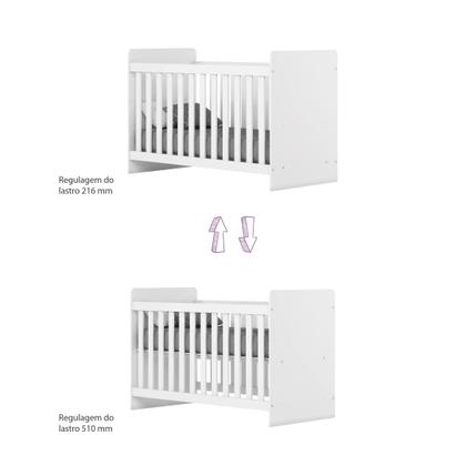 Imagem de Quarto de Bebê Berço Guarda-Roupa e Cômoda Sonho Encantado Espresso Móveis