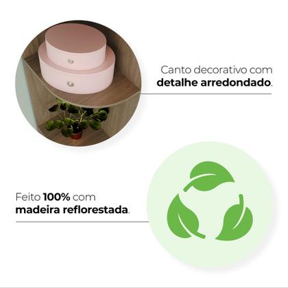 Imagem de Quarto de Bebê Berço Mini Cama Guarda Roupa e Cômoda Sonho Encantado Espresso Móveis Rústico/Branco