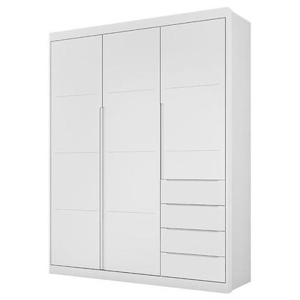 Imagem de Quarto de Bebê Blenda com Berço Americano Maya Branco Acetinado com Colchão Gazin - Phoenix Baby