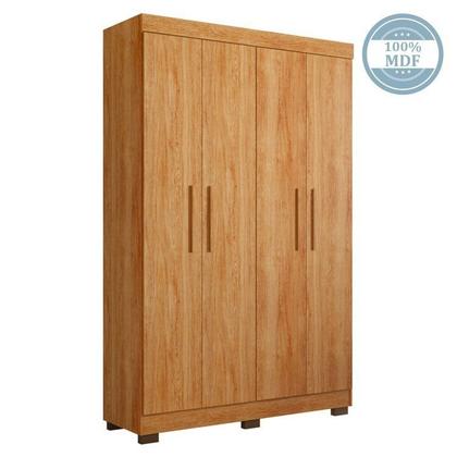 Imagem de Quarto de Bebê com Berço Mini Cama, Cômoda 1 Porta 4 Gavetas e Roupeiro 4 Portas 3 Gavetas