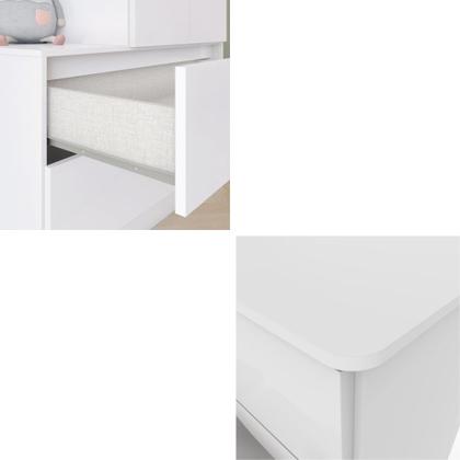 Imagem de Quarto de Bebê com Guarda Roupa e Cômoda Labirinto Henn