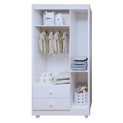 Imagem de Quarto de Bebê Completo 100% MDF com Guarda Roupa 3 Portas, Cômoda e Berço Mini Cama Life Espresso Móveis