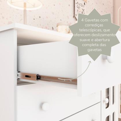 Imagem de Quarto de Bebê Completo 100% MDF Eloá