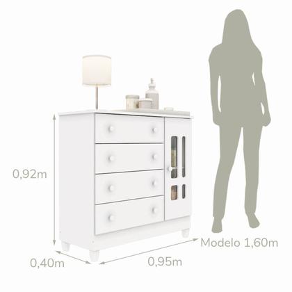 Imagem de Quarto de Bebê Completo 100% MDF Eloá