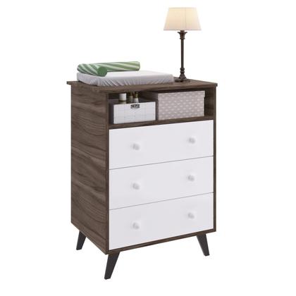 Imagem de Quarto de Bebe Completo 3 Peças 1 Cômoda 1 Roupeiro 1 Berço Pipoca