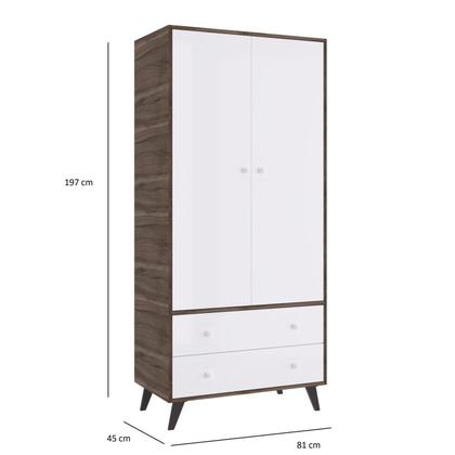 Imagem de Quarto de Bebe Completo 3 Peças 1 Cômoda 1 Roupeiro 1 Berço Pipoca