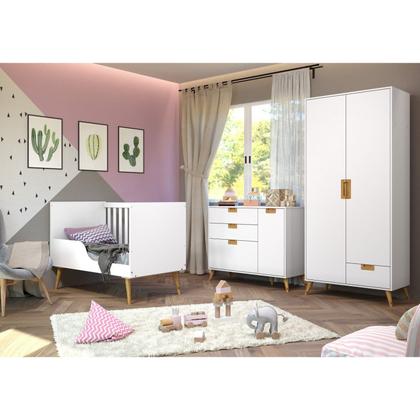 Imagem de Quarto de Bebê Completo 3 Peças Caring