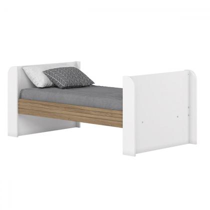 Imagem de Quarto de Bebê Completo Aconchego 4 Portas 2 Gavetas com Vidro Branco/Jequitibá - Henn